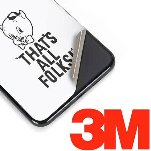 Looney Tunes Porky Thats All Folks Grid Google Pixel 3a XL Skin